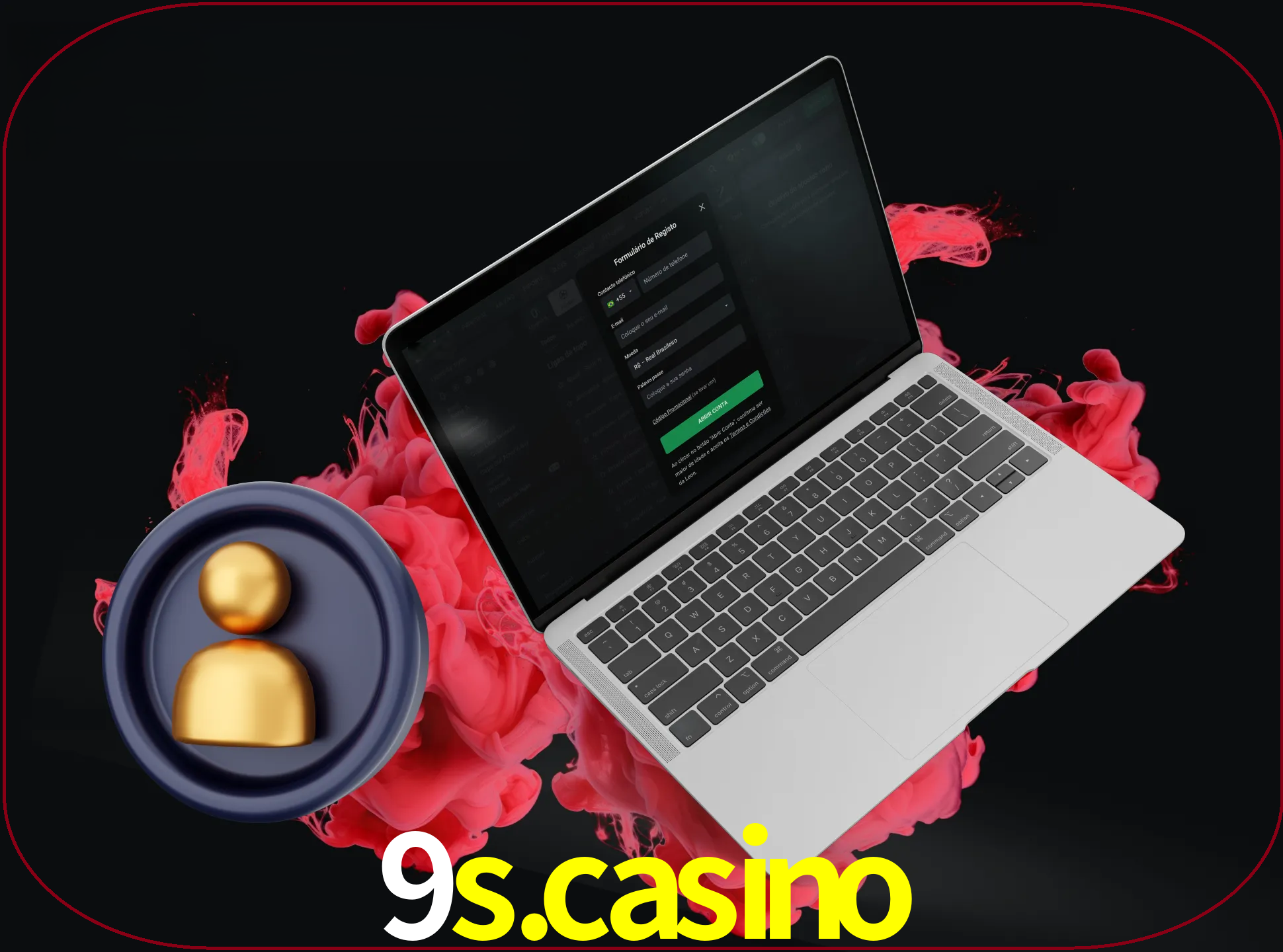 No cabeçalho do site 9S.CASINO, clique no botão que o levará a um formulário especial onde terá de introduzir as suas informações actuais.