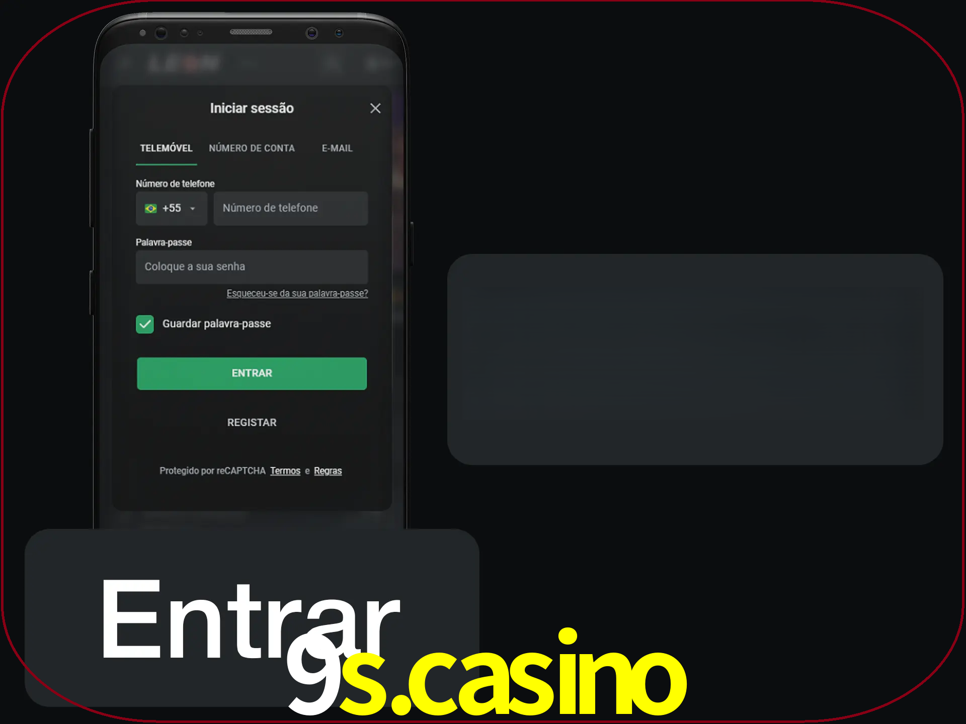 Faça o login para começar a apostar e jogar no cassino.